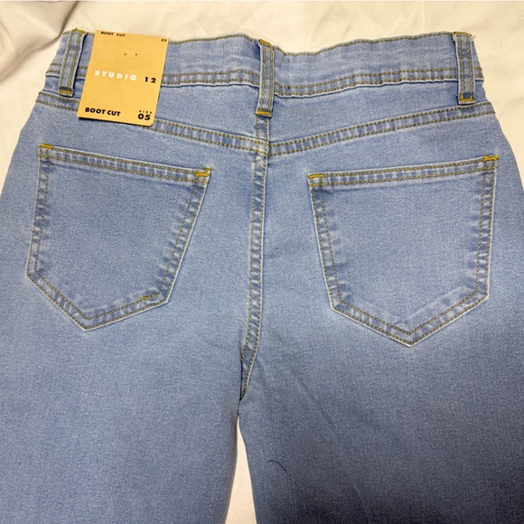 Studio 12 Light Blue Women's Jeans Bootcut - Picture 6 of 6